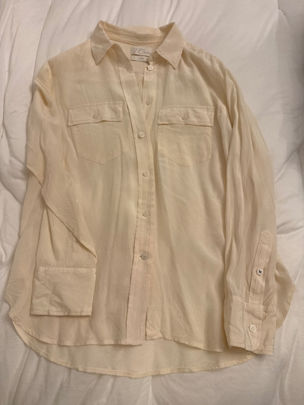 Jcrew silk button down